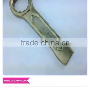 DIN7444 Ring Slogging Spanner 14~185mm Hammer Striking Box Wrench Alloy Hand Tools thumbnail-1