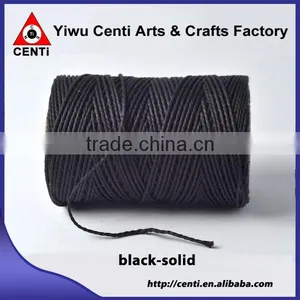 Hot Sale Black Solid Cotton Packing Gift Twine Bakers Twine thumbnail-1