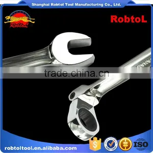 10mm Ratchet Wrench Flexible Head Gear Spanner Combination Torque Chrome Vanadium Auto Repair Two Way thumbnail-1