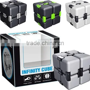 Newest Anti-Stress Magic Fidget Toy Infinity Cube Fidget Desk Toys Infinity Cube Metal thumbnail-6