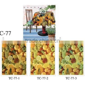 Thick Clear Plastic Table Cloth for Sale Plastic Clear Printed Table Cloth Table Cover thumbnail-1