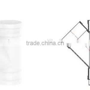 PVC45DEG Skew Equal Tee TY Factory Price Manufacturer Good Quality Fitting UPVC Rubber Joint Plastic Fitting for Drainage thumbnail-1