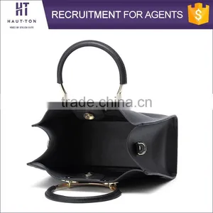 Top Selling Popular Pure Color Women Messenger Handbags High Quality Genuine Split Cow Leather Single Shoulder Bags For Ladies thumbnail-6