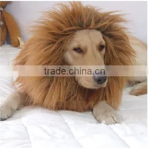 Pet Costume Lion Mane Wig for Dog Cat Halloween Clothes thumbnail-3