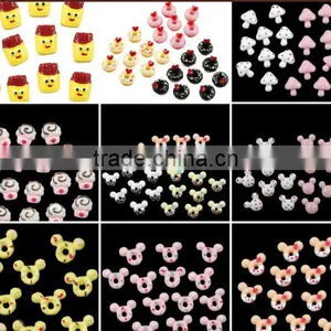 Diy Colorful Star Moon Heart Small Resin Charms for Cell Phone Decorations thumbnail-3