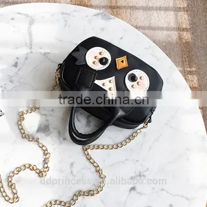 High Quality Mini Bag Black Female Hand Bag Cartoon Lovely Kid Bag thumbnail-3