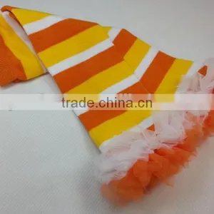 Cute Baby Ruffle Leg Warmers Kids Handmade Pink Leg Warmers thumbnail-5