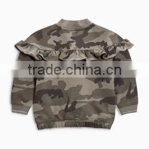Fashion Zipper Plain Bomber Jacket ,latest Design Kids Padded Bomber Jacket, Quilted Bomber Jacket for Girls thumbnail-6