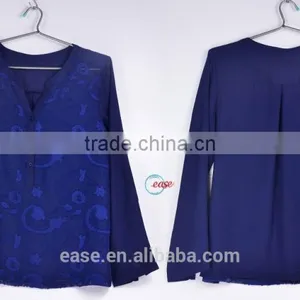 2016 Wholesale Woman Western Top Shirts Cotton Custom Button Up Shirt thumbnail-1
