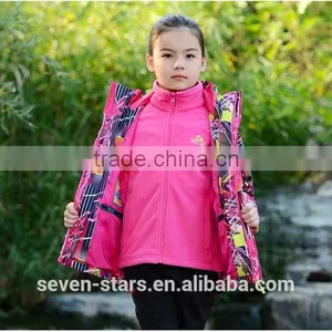 2017 3 in 1 Colorful Polyester Kids Varsity Jacket thumbnail-5