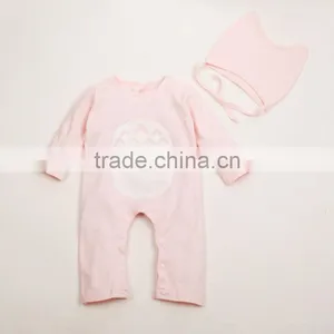 Latest Design Baby Boy Girl Jumpsuit 2016 Wholesale 100% Cotton Newborn Baby Romper Unique Kids Designs Image Baby Romper Set thumbnail-3