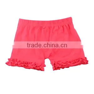 Hot Pink Girl Shorts Knitted Icing Ruffle Infant Girl Summer Shorts thumbnail-1