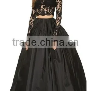 2016 Evening Skirt Fashion Flared Ladies Floor Long Skirt High Waist Pleated Ladies SkirtsOEM thumbnail-1