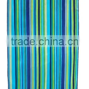100% Cotton Colored Striped Yarn Dyed Jacquard Beach Towel thumbnail-2