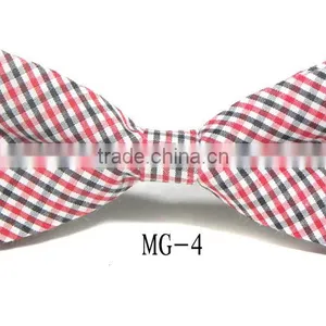 Cotton Checkered Children Kid Boy Toddler Baby Child Pre Tied Neck Bow Tie thumbnail-5
