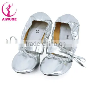 Cheap Professional Belly Dance Shoes Foldable Flat Dance Shoes thumbnail-1