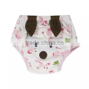 Fox Pattern Soft Cotton Washable Baby Cloth Diaper Nappy thumbnail-1
