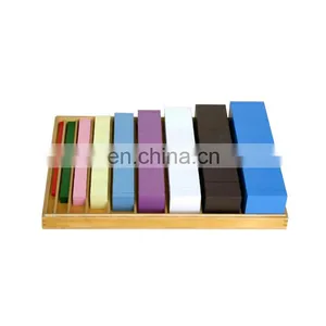 Preschool Wooden Educational Montessori Material EN71 Mathematic Toy Cubing Material Cubes and Squares for the Numbers 1-9 thumbnail-1