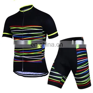 New Fashion Riding Jersey Cycling Bib Shorts Printed Bicycle Sportswear Bike Bib Shorts 3D Coolmax Padded thumbnail-3