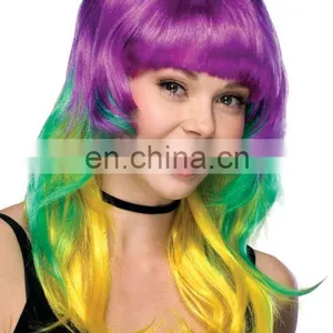 CGW-067 Multicolour Wig Carnival Wig Halloween Wig thumbnail-1