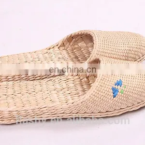 Wholesale Hand Woven Slippers Rush Slipper Spa Plain Raffie Slippers 2017 thumbnail-4