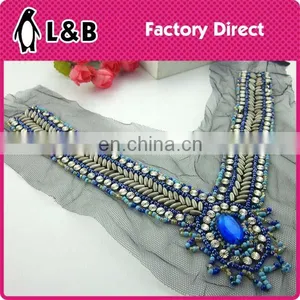 New Model Fashion Women Beaded Collar Applique thumbnail-2