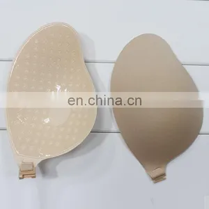 ES6612 Golden Wholesale Fashion Sexy Breathable Invisible Nude Silicone Bra for Dress thumbnail-4