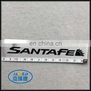 High Quality Engarved Black Letter Silver Metal Sticker Metal Pin Badge With Your Own Design thumbnail-2