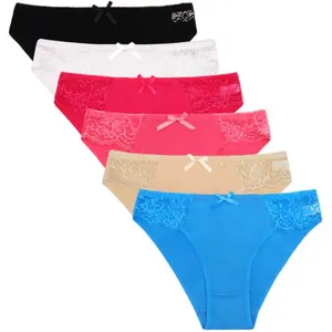 Yun Meng Ni Sexy Underwear Side Sexy Transparent Lace Briefs Soft Breathable Cotton Lady Panty Lingerie thumbnail-4