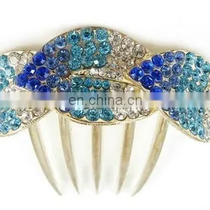 2013 Newest Fashion Alloy Rhinestone Hair Comb Fork thumbnail-1