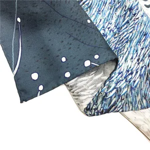 Soft Textile Printing Wholesale New Design Custom Women Silk Scarf Printed thumbnail-4