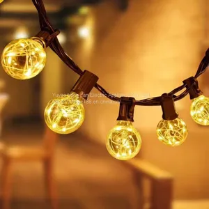 American Outdoor Lamp Holder, UL Lamp String, American Holiday Christmas Tree Decorative Lamp, American Lamp Holder Power Cord. thumbnail-4