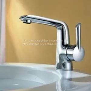 Deck Mounted Faucet Brass Sink Faucet Mixer thumbnail-1