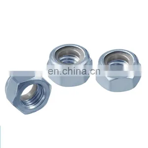Large Diameter Zinc Plated Nylon Insert Lock Nut M30 DIN985 DIN982 Heavy Hex Nylock Nut m5 M10 thumbnail-1