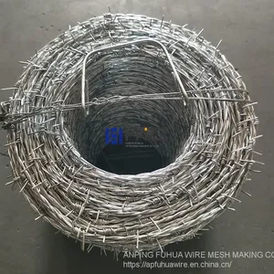 Alternation Torsion Galvanized Barbed Wire Gauge 16.5 Lenght 400m for Barbed Wire Fencing thumbnail-4