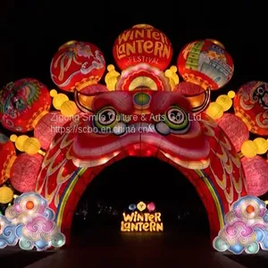 City Park Appealing Led Christmas Snow Christmas Garden Decoration Light Christmas Lantern Festival thumbnail-5