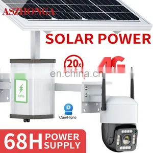 HD 2MP 20X ZOOM Security IP Camera Wireless 3G 4G SIM Card Outdoor PTZ CCTV Surveillance Cam 60W 40A Battery Solar Panel CamHi thumbnail-2