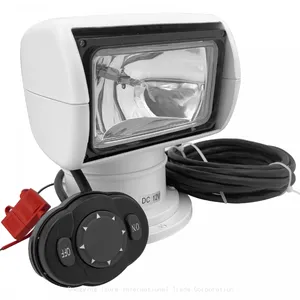12V 100W 2500LM 3200K SEARCHLIGHT BOAT REMOTE CONTROL SPOTLIGHT TRUCK CAR MARINE SEARCH thumbnail-1