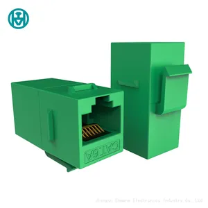 Cat6 UTP Black White Blue Green Colorful Keystone Jack Inline Coupler thumbnail-4