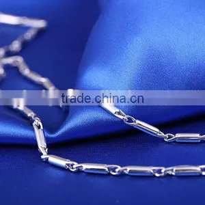 Good Selling Fashion Jewelry High Quality Rhodium Plated Chain Necklace thumbnail-5