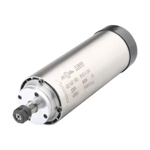 CNC Air-Cooled Spindle 800w 220V 380V Woodworking Spindle Motor Φ65x188 400Hz 24000RPM For CNC Router Milling Engraving Machine thumbnail-1