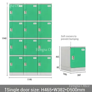 Ergonomic ABS Plastic Locker With Soft Corners - Premium Safe Storage Cabinet for Hospital Medical Facility thumbnail-1