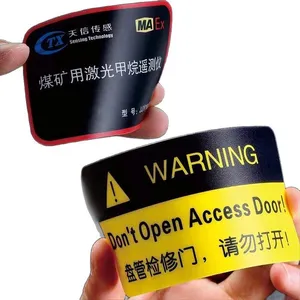 Plastic Stickers PVC Plastic Sheet Label thumbnail-1