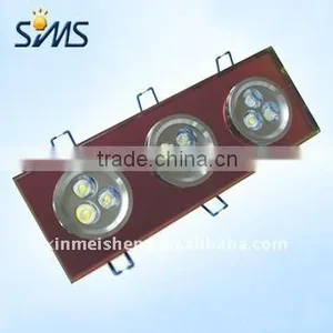 9W 3-unit Crystal Led Strahler Led Bathroom Shower Light thumbnail-1