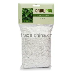Grow Pro Heavy-Duty White Vertical Garden Trellis Mesh Netting 5 ft x 15 ft thumbnail-1