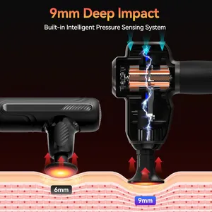 High Quality Mini Fascia Massage Gun Wholesale Portable Cordless Type C Charging Deep Tissue Muscle Relaxation Gun For Office Home Travel thumbnail-2