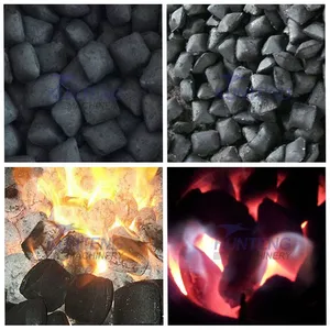 Smoke Free Industrial Wood Sawdust Sponge Iron Coconut Shell Fire Log Charcoal Briquette Machine EPC thumbnail-5