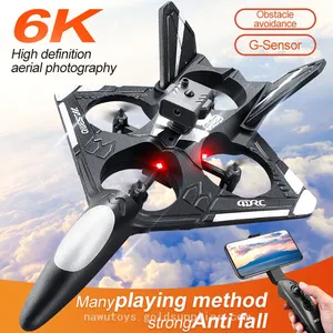 4DRC V31 WiFi FPV Drone Airplane With HD Camera Obstacle Avoidance RC Stunt Fighter Jet Easy to Fly Foam Aircraft Toys Boys thumbnail-1