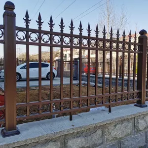 Wrought Iron Fence Customizable 1.2m-2.0m Heights Free Technical Support Installation Guide thumbnail-1