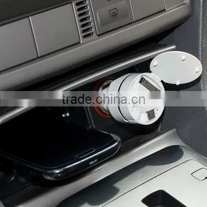 12v Car Battery Charger With 3 in 1 Retractable Data Cable Quick Charge 2000mA thumbnail-2